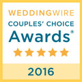 2016 Wedding Wire Bride's Choice Award Winner in 2016