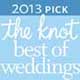 2013 Pick The Knot Best of Weddings chosen by Local Brides in 2013